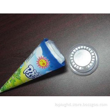 180ml 6oz Cone Disposable Ice Cream Cups With Clear Plastic